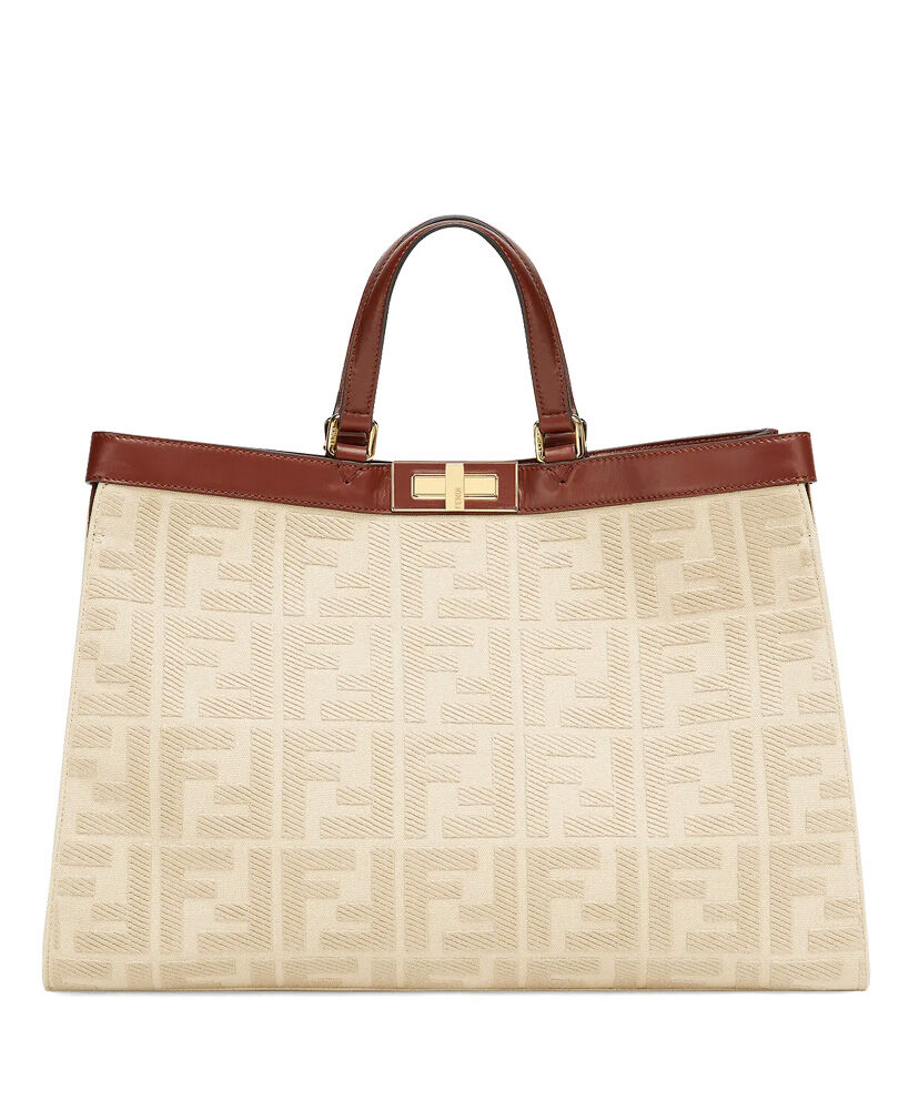 Fendi Peekaboo X Tote Bag 8BH374 Cream